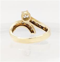 Lady's Diamond Fashion Ring 9 Diamonds .28 Carat T.W. 14K Yellow Gold 3.71g